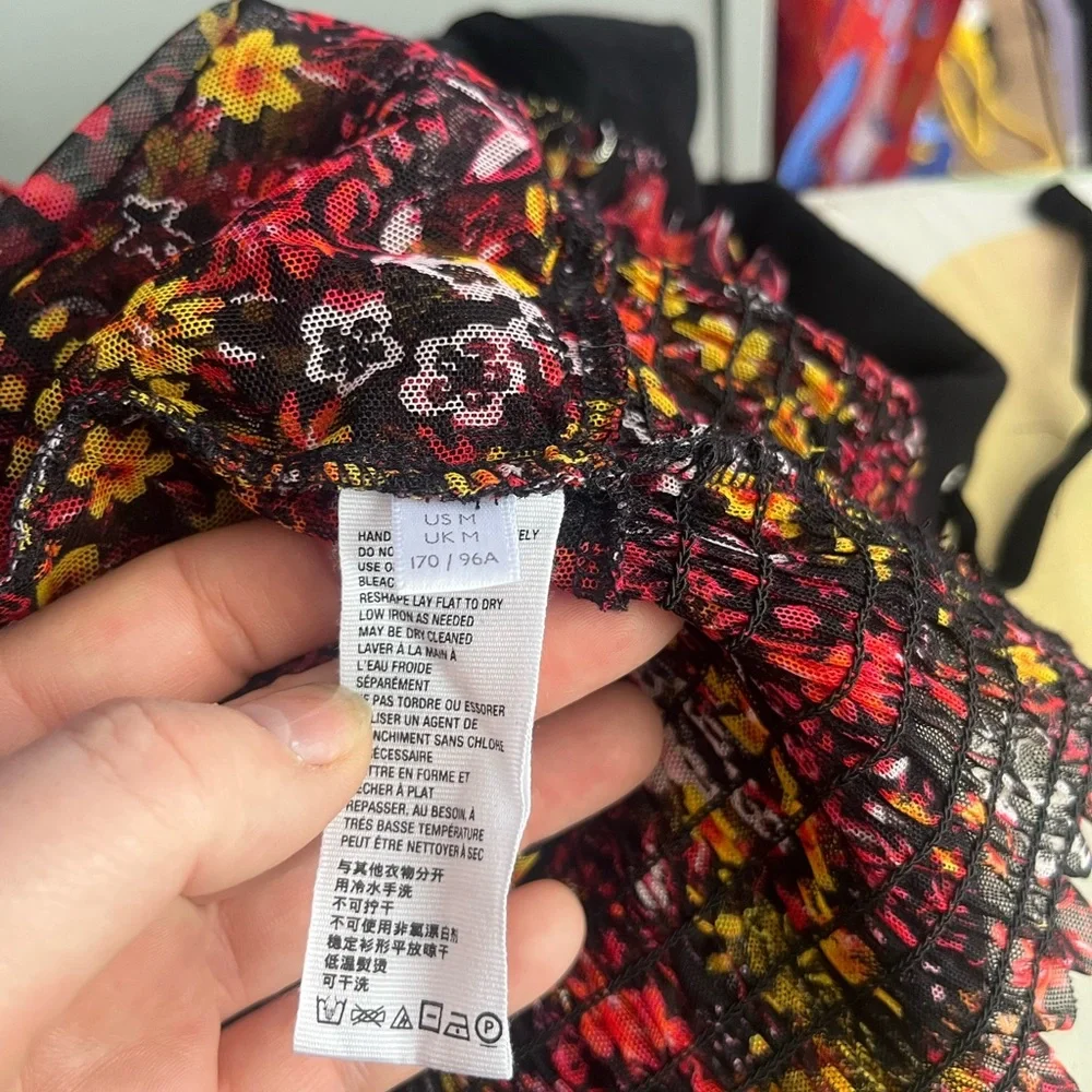 FREE PEOPLE
Twyla Smocked Floral Mesh Top - Picture 12 of 14